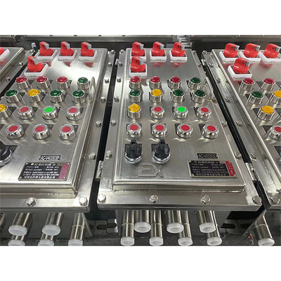 Outdoor Flameproof Control Panels With 2mm Powder Coated Surface Finish ≤225A Voltage Customized