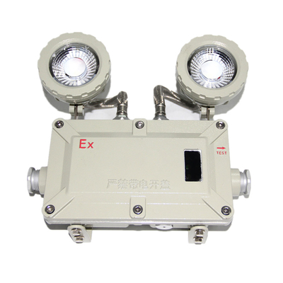 2*5w Double Head Wall Mounted 220VAC 50hz Led Emergency Light With ATEX Certificate For Hazardous Area