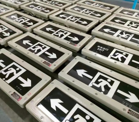 Factory Direct Sale Explosion Proof Emergency Lamp IP65 wall mounted Charging LED 100lm/w Exit Sign Emergency Lights