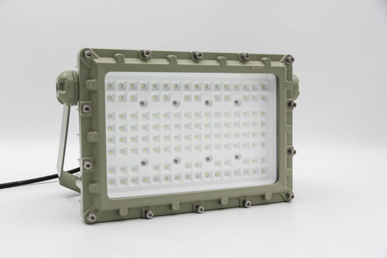 IP66 Flameproof Industrial Flood Fixture,ATEX 50‑240W, 140lm/W Luminous Efficacy IECEx Zone 1 & 2 Qualified, 5‑Year Service Warranty
