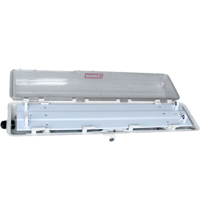 Zone 1 2 21 22 Explosion Proof Fluorescent Light Ceiling Mounting CRIRa70 Suitable for Industrial Hazardous Area Lighting
